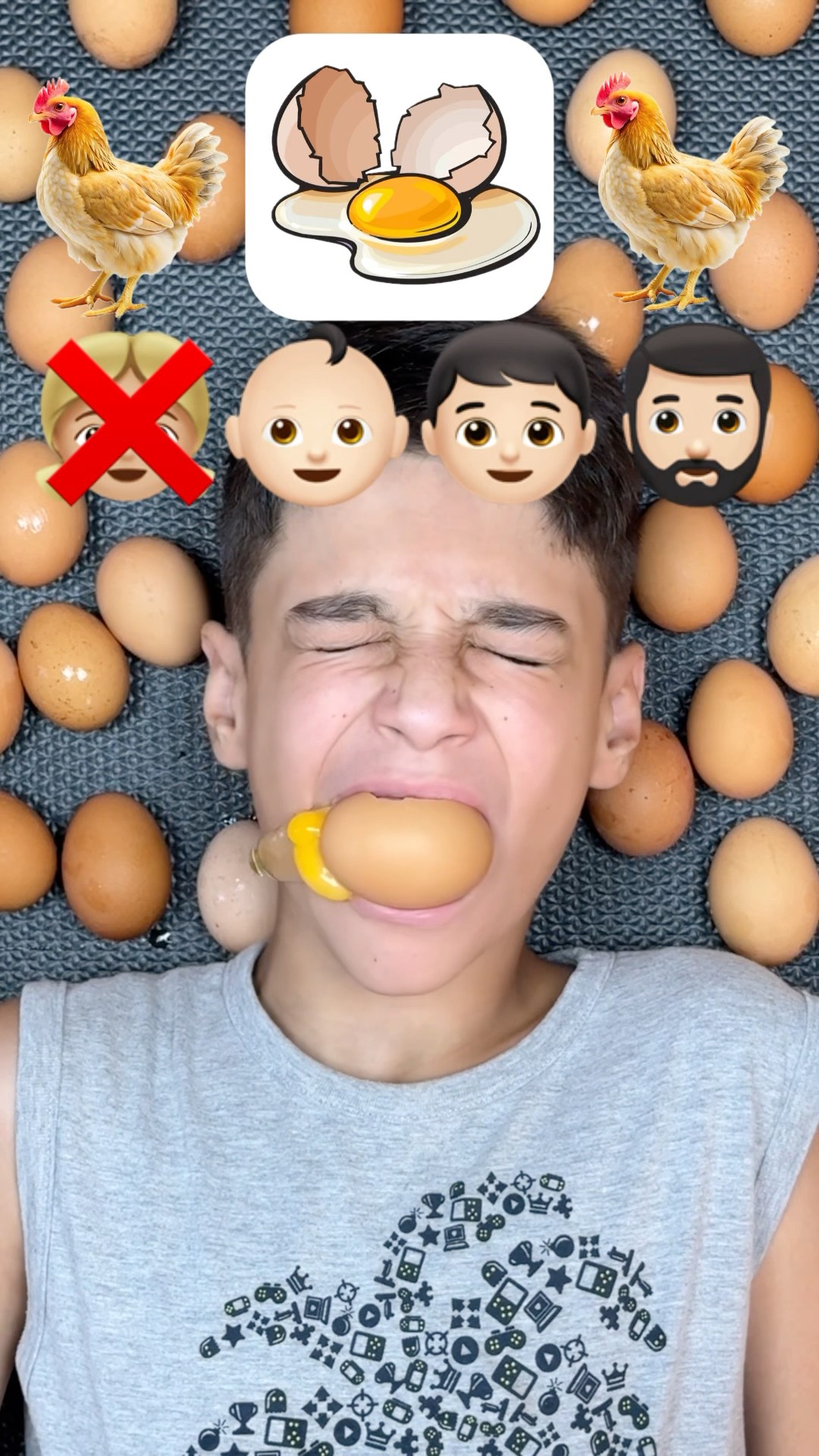 Quem vai comer o ovo com casca?!? #shorts #challenge