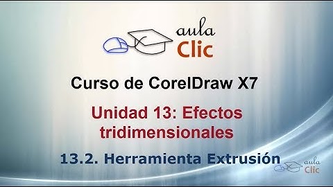 Curso de CorelDraw X7. 13.2. Herramienta extrusión.