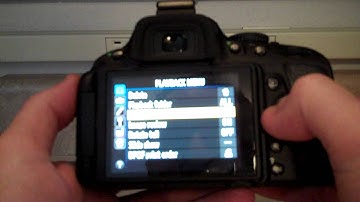 How to navigate the menu options in the Nikon DSLR D5100 camera