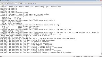 INSTALLING POE FIRMWARE BROCADE ICX