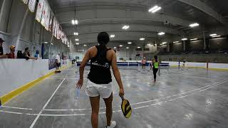 Canadian pickleball nationals 2022 Women’s Age 16-39 4.0+ vs Kim Brent and Freddy part 1