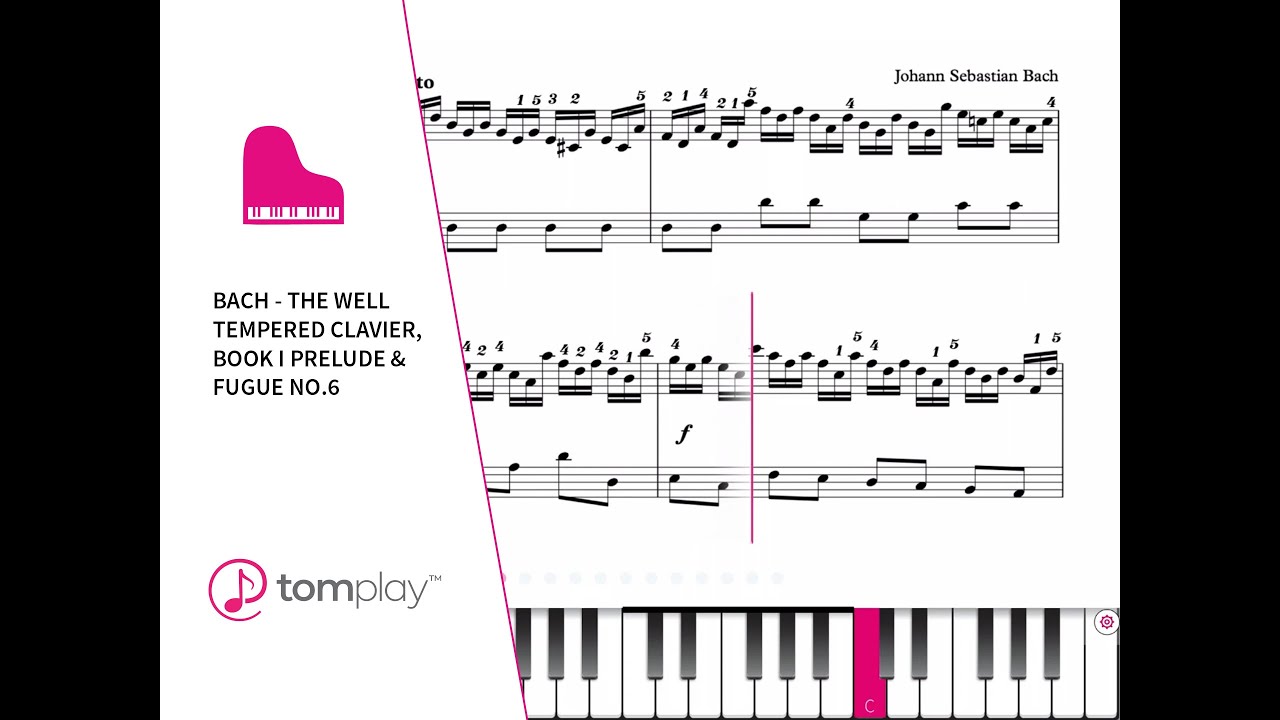 平均律クラヴィーア曲集 第2巻〜第6番 ニ短調 BWV875 (バッハ ヨハン