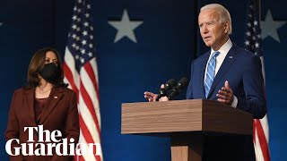 US election: Joe Biden addresses the nation alongside Kamala Harris – watch live