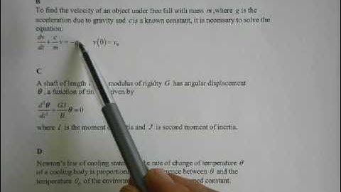Differential Equations part 1.1