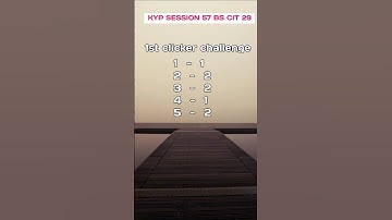 Clicker Challenge KYP SESSION 57 🔥 BS CIT 29 #kyp