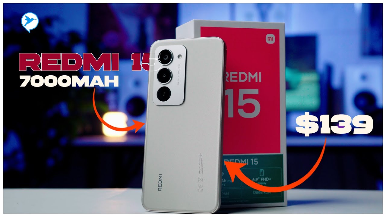 REDMI 15 តម្លៃចាប់ពី $139 ឡើងតែដាក់ទំហំថ្មធំណាស់ដល់ទៅ 7000mAh អេក្រង់ 6.9'' 144Hz