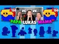 Mama VS Papa VS Lukas MEGA BOX OPENING BATTLE! 2x LEGENDÄRER BRAWLER! 😱 Brawl Stars deutsch