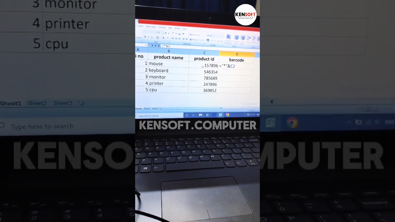 How to barcode generate in excel sheet......