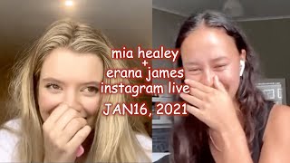 Mia Healey & Erana James | Instagram Live - Jan 16, 2021