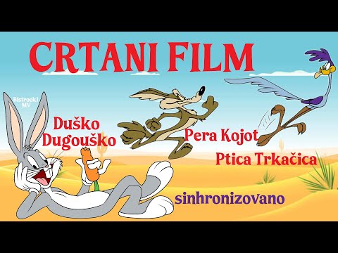 Crtani film – Duško Dugouško, Pera Kojot Super Genije i Ptica Trkačica   (Sinhronizovano)