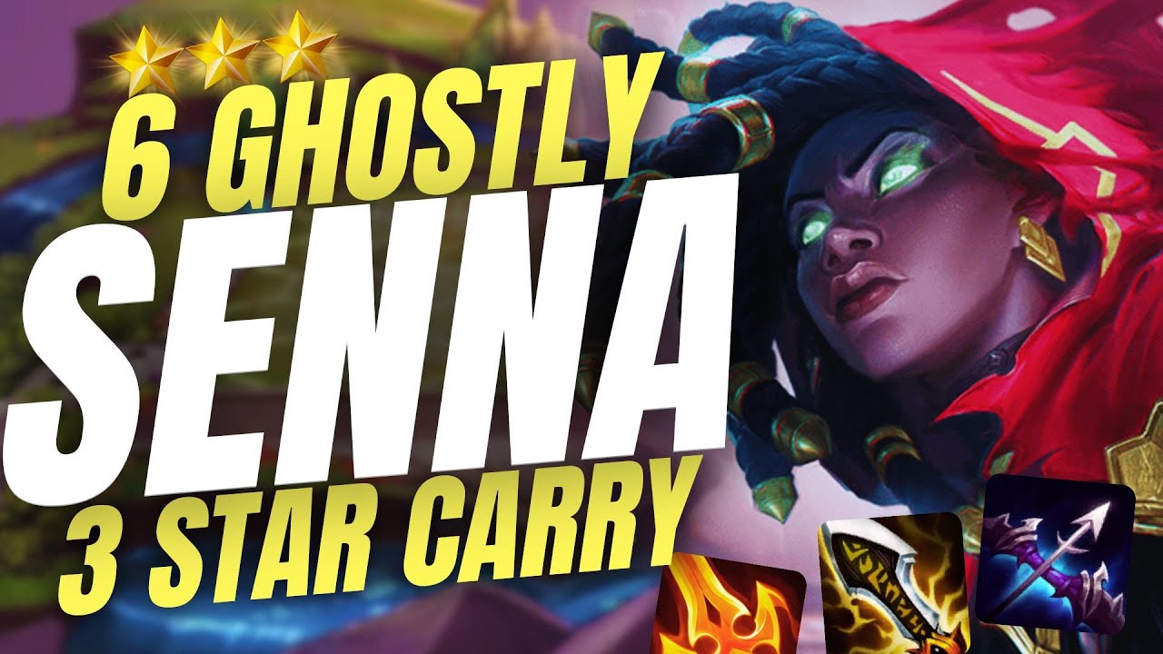 SENNA IS CRAZY! | Ghostly Reroll Goes Hard! 6 GHOSTLY | TFT Set 11