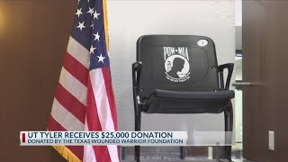 UT Tyler gets $25,000 donation by Texas Wounded Warrior Foundation