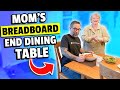 Mom's Breadboard End Dining Table