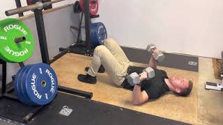 Hooklying Dumbbell Bench Press