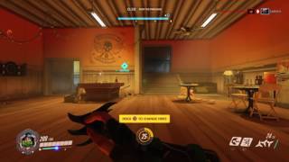 Genji deflects hanzo's dragons (Double kill)
