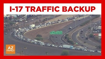 Traffic backed up due to deadly wrong-way crash on I-17 in central Phoenix
