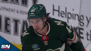 Wilds Quinn Hughes Follows His Miss Off The Boards To Score Vs. Oilers