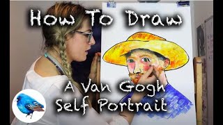 Learn how to draw VAN GOGH'S SELF PORTRAIT: STEP BY STEP GUIDE (Age 5 +)