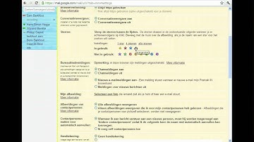 Algemene instellingen Gmail