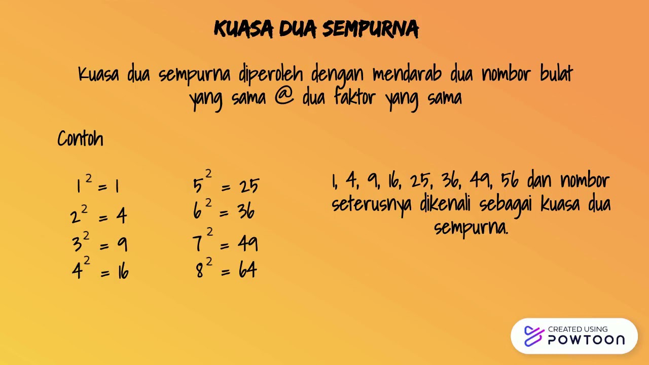 Nombor kuasa dua sempurna