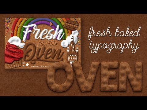 How to create a baked cake typography effect in Photoshop