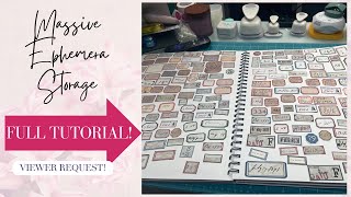 Massive Ephemera Storage Book for Ephemera, Embellishments and More - Junk Journal - Full Tutorial
