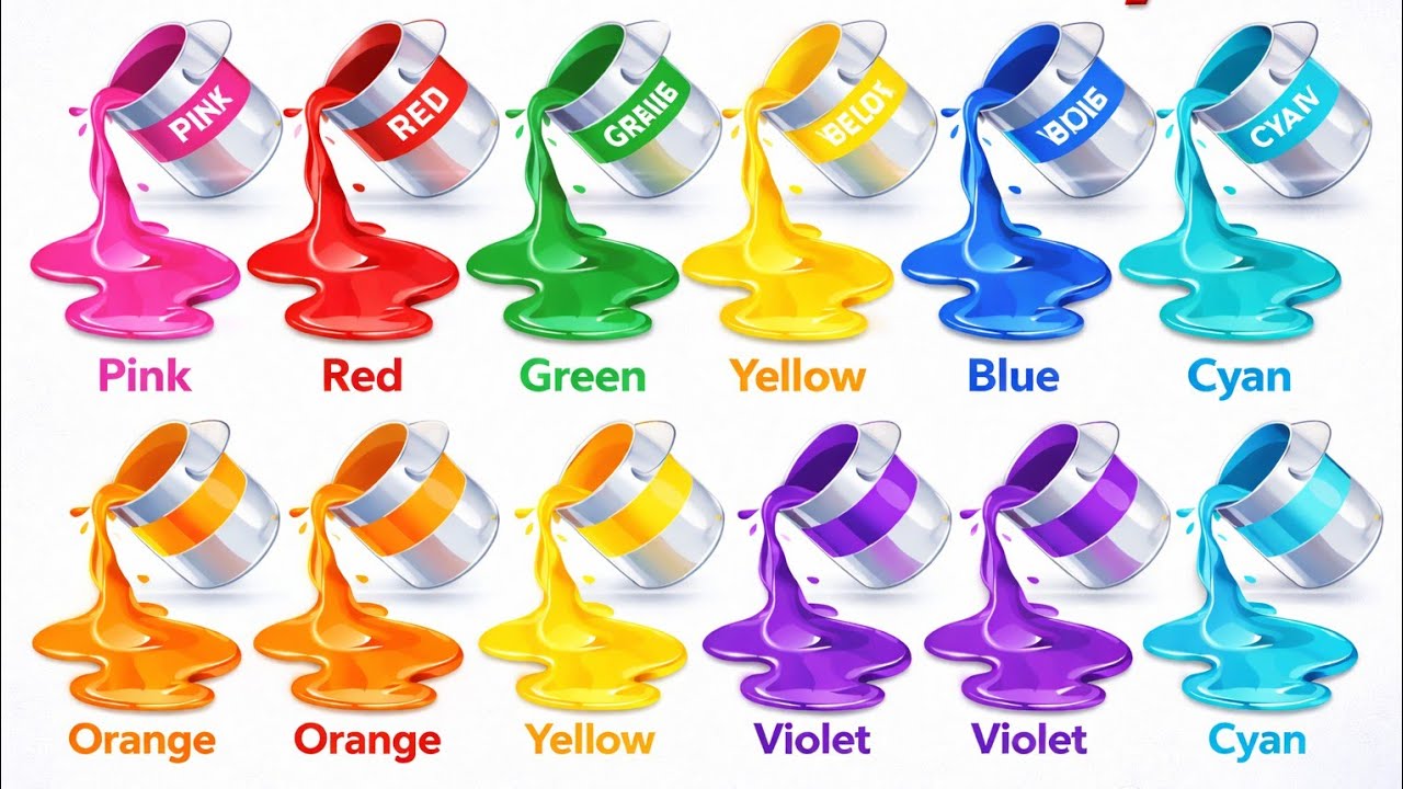 Словарный запас цветов для детей | Учим цвета на английском за 5 минут