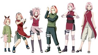 Sakura Haruno All Forms Naruto To Boruto Sakura Evolution
