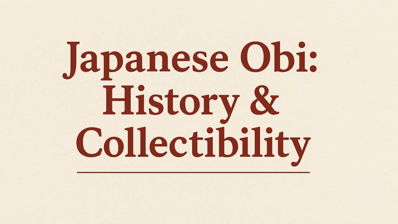 Obi Strips: History & Why Japanese Vinyl Collectors Care - YouTube