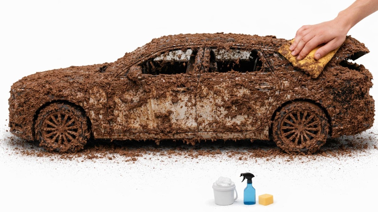 Washing Dirty 🥵 Miniature Rolls-Royce Phantom After an Extreme Off-Road Adventure