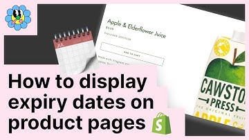 Display expiry dates on product pages