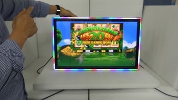 27inch PCAP touch monitor with milky-bar LED illumination surround