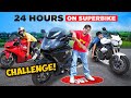 24 hours challenge on superbike    24       