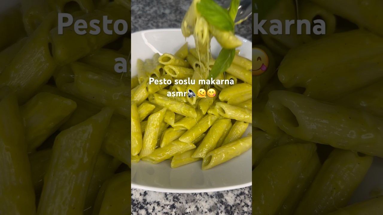 Pesto soslu makarna asmr (sesli izleyin) 😋 #pestopasta #makarnatarifi #pastanight #fypyoutube Pesto soslu makarna asmr (sesli izleyin) 😋 #pestopasta #makarnatarifi #pastanight #fypyoutube