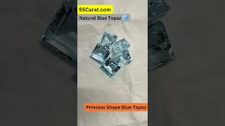 Natural Blue Topaz At Wholesale Rate Rs 125Carat Fine Quality Faceted Princess Shape नल पखरज