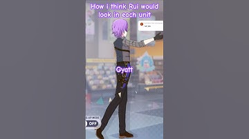 How i think Rui would look in each unit #projectsekai #viralvideo #viralshort #Rui #pjsk