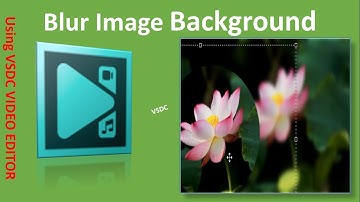 Blur image background vsdc | How to blur background image in vsdc video editor | Blur background