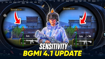 BGMI 4.1 UPDATE SENSITIVITY 🔥 ZERO RECOIL + 100% ACCURACY SETTINGS!