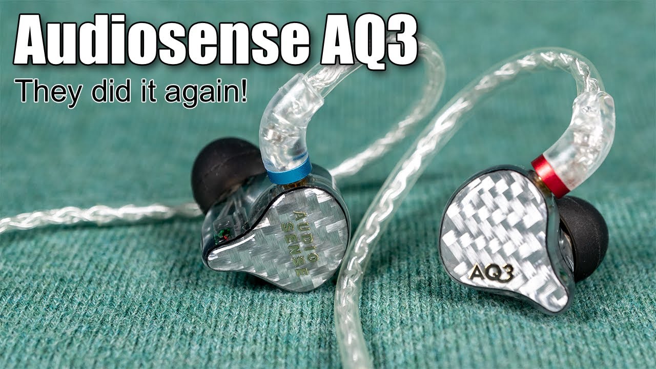 Audiosense AQ3 hybrid earphones review - YouTube