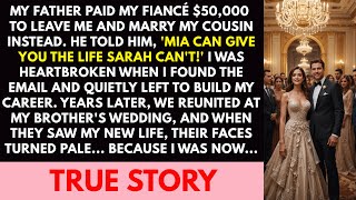 Dad Paid My Fiancé to Marry Cousin, Years Later at Brother's Wedding, They Were Shocked by My Life!