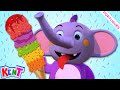 Aprenda cores com sorvete de frutas  aprendizagem interativa para crianas  kent o elefante