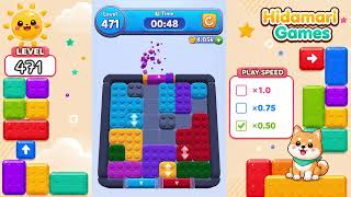 Color Block Jam Level 471 | Solution | 0.5x Speed