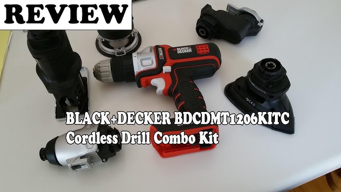 BLACK+DECKER 20V MAX MATRIX Drill, Power Tool Combo Kit, 6-Tool Set,  Cordless Tool Set (BDCDMT1206KITC) 
