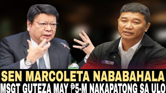 INIHAYAG NI SEN MARCOLETA SI MSGT GUTEZA MAY NAKAPATONG NA ₱5 MILLION SA ULO. - YouTube