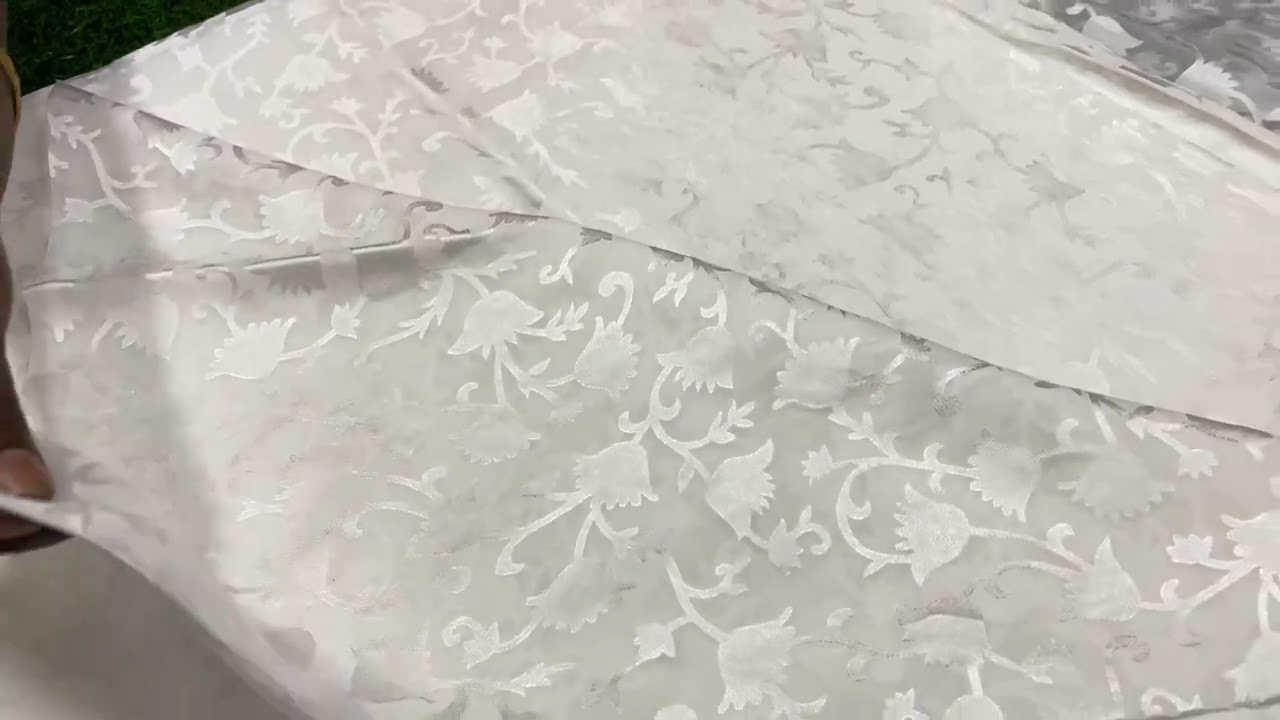 Brasso White Garden Saree Available || PH 94898 23316 ||