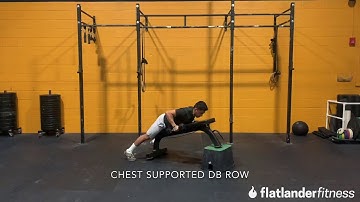 Chest supported Dumbbell row demo