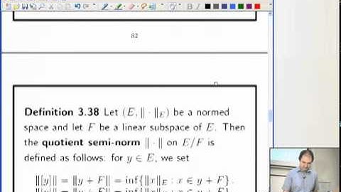 Lecture 24 - Completions, quotients and Riesz