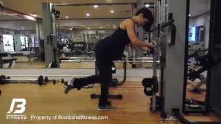 Bombshell Fitness - Cable Kick Back High Pulse