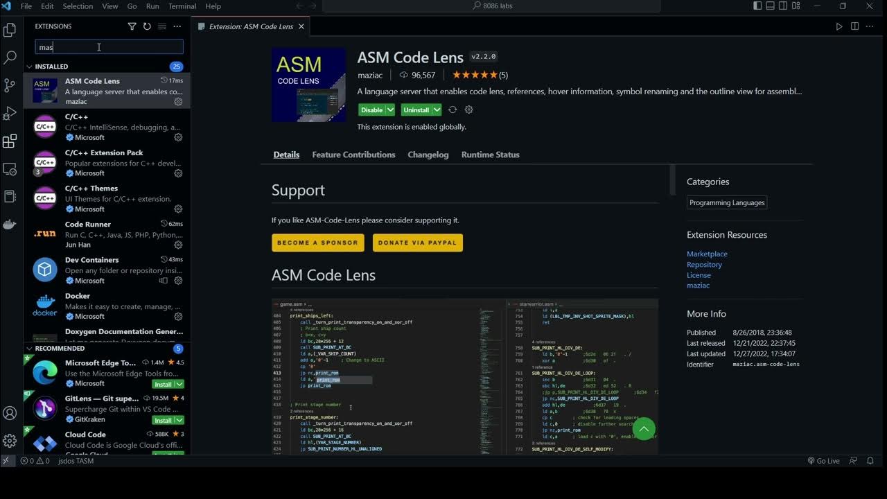 Run 8086 Assembly Code in VSCode text editor (Nepali) - YouTube