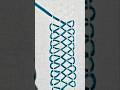 Hand embroidery Nokshi Katha border design.#handbroidery #nokshikathadesign
